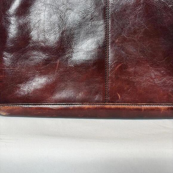 Kenneth Cole Leather Hard Body Flap over Business Briefcase - Picture 4 of 8